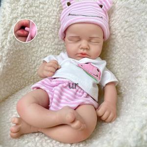 Muñeca Reborn de silicona realista de 12 pulgadas, piel de tacto suave, boca abierta, muñeca de bebé, alto realismo coleccionable - Product Image 1
