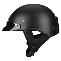 BYB/RNG noir BY-106 été casque de moto vintage visage ouvert mode moto accessoires casque