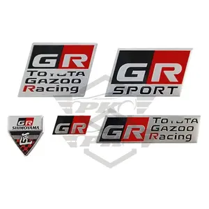 3D Metal Car Sticker GR Sport Logo Badge Emblem Decal For Toyota