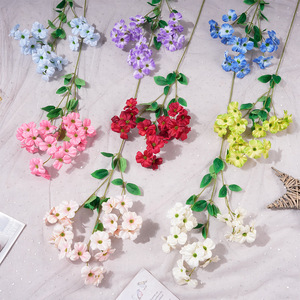 Bouquets de fleurs artificielles de pommier sauvage en soie, faits à la main, pour décorations de mariage, arrangements au sol, accessoires de photographie, décoration intérieure - Product Image 1