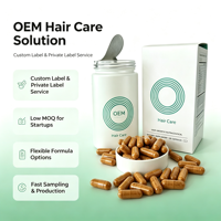 Compléments alimentaires pour la croissance des cheveux, capsules pour femmes, qualité supérieure, testées cliniquement, pour une couverture du cuir chevelu visiblement plus épaisse, OEM