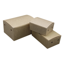 Emballage compostable Boîte en carton en papier kraft pour poulet frit Ad Chips Food