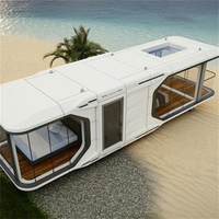 Maison conteneur Liyang T122 sur mesure - Maison mobile modulaire préfabriquée avec fonctionnalités intelligentes, conception étanche, chambre/bureau moderne