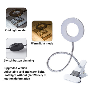 Lupa de luz de belleza para uñas, lámpara de mesa con USB, Flexo, LED de escritorio, para estudiantes, lámpara de lectura para estudio - Product Image 4