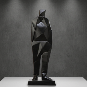 22.86x12.7x63.5cm Aluminium Modern Art Figurine Sculpture Handmade Eco-Friendly Durable Tabletop Ornament for Home Office - Product Image 3