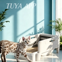 Litière automatique pour chat Tuya Wifi, grande, de haute qualité, durable, sécurisée, robotisée, électrique, autonettoyante, à faible bruit
