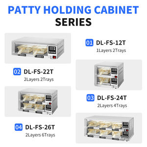 Armoire à pépites de <span class=keywords><strong>poulet</strong></span> commerciale Offre Spéciale à 1 étage et 2 assiettes KFC Burger Patty Holding Cabinet Chauffe-aliments pour Hotles Restaurant - Product Image 2