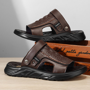 Men's Solid Sports Casual Sandals Lightweight Cushioning Waterproof Breathable Arch <b>Support</b> Outdoor Walking Beach Wear - Product Image 2