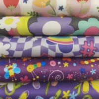 Tissu Oxford imprimé à carreaux 100 polyester 420D enduit de PVC imperméable pour les transporteurs de sacs cosmétiques de voyage de filles
