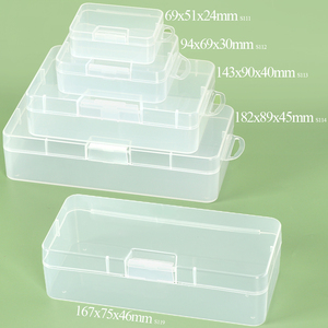YUZMEI Scatola di Plastica Rettangolare Personalizzabile con Logo, Contenitore per Utensili, Gioielli e Perline, Mini Scatola in Plastica con Coperchio - Product Image 2