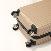 Valise rigide avec fermeture éclair 20 "bagage cabine 24" 28 "ensemble de bagages de voyage valises à roulettes ABS PC ensembles de valises