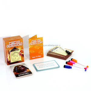 Tùy Chỉnh In Ấn Miễn Phí Vẽ Dày Hơn Bảng Trắng Có Thể Hủy Bỏ Vui Vẻ Trí Tưởng Tượng Tội Phạm Giải Quyết Thẻ Trò Chơi Với Bạn Bè Gia Đình - Product Image 2