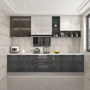 Armários de Cozinha em Compensado, MDF e Aglomerado Melamínico MFC com Ilha de Cozinha para Mobiliário Doméstico - Product Image 2