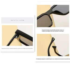 Sunglasses 2024 New Square Trendy Luxury Women Sun Glasses Sunglasses Men Wholesale High-quality Fashion Ins Lentes De Sol Custom Logo