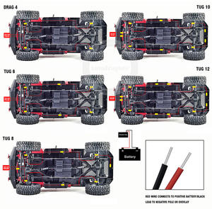 Lumières de sentier néon ambiantes synchronisées avec la musique, à changement de couleur, haute résistance aux chocs, 432 LED, 12 pods RGB, éclairage de roche <span class=keywords><strong>sous</strong></span> le châssis du véhicule - Product Image 6
