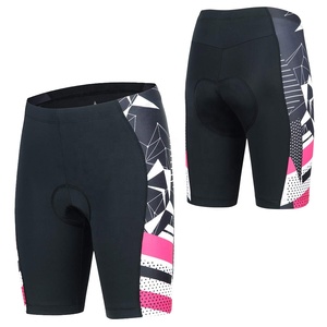 Pantalones Cortos de Ciclismo para Mujer, Cintura Media, Color Negro y Morado, Personalizados, MTB, Poliéster, Impermeables, Cierre de Cremallera, Secado Rápido, Tejido Elástico - Product Image 5
