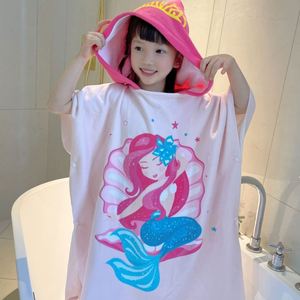 ผ้าขนหนูการ์ตูนสำหรับเด็ก ลายยูนิคอร์น ฉลาม นางเงือก เสื้อคลุมมีฮู้ดสำหรับเด็กชาย เสื้อคลุมชายหาดสำหรับเด็กหญิง เสื้อคลุมอาบน้ำเด็ก เสื้อคลุมลายสัตว์สำหรับเด็กเล็ก - Product Image 4