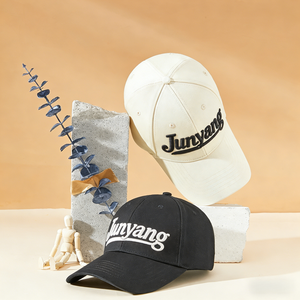 Casquette de baseball unisexe en coton à 6 panneaux avec visière incurvée, logo brodé personnalisé, style Dad Hat structuré - Product Image 4