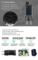 Adaptateur d'alimentation extérieur étanche IP44 15-24W DC pour LED, prise UK EU US, certifié UKCA ETL CE FCC, décoration de Noël
