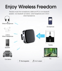 Agetun J21 Thiết Kế Mới Xe Bluetooth Receiver 2 Thiết Bị Kết Nối Với <span class=keywords><strong>Clip</strong></span> BT5.0 Hands Free Car <span class=keywords><strong>Mp3</strong></span> <span class=keywords><strong>Player</strong></span> Cho Xe Hơi/Tai Nghe/Thể Thao - Product Image 6