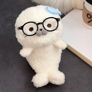 Supporto per Telefono a Forma di Foca Carina, Peluche Morbido con Occhiali, Divertente Accessorio da Scrivania per Ufficio, Casa, Regalo, Giocattolo per Bambini - Product Image 3