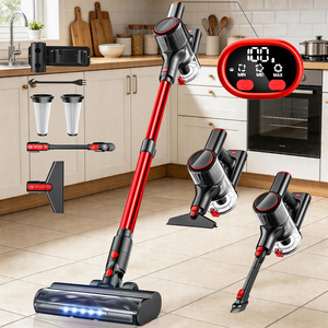 <span class=keywords><strong>Aspirateur</strong></span> Balai Sans Fil Léger avec Filtre HEPA, Lumières LED, Autoportant, Brosse Anti-nœuds pour Cheveux, 12/27KPA - Product Image 1