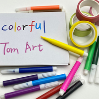 Mini stylo marqueur à eau pour enfants, personnalisé, non toxique, lavable, 8 10 12 couleurs avec logo