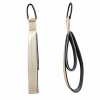 Sangles doubles en cuir microfibre résistantes à la transpiration avec logo personnalisé pour Reformer de studio commercial