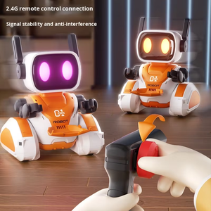 <span class=keywords><strong>Robot</strong></span> polyvalent de poursuite de cibles lumineuses, jouet de bureau en plastique télécommandé avec plateau de livraison, <span class=keywords><strong>transformable</strong></span> DIY - Product Image 5
