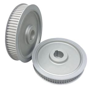 Kueisn HTD5M Tipo AF Poleas de correa dentada Aleación de aluminio y acero inoxidable con diseño de ancho amplio - Product Image 1