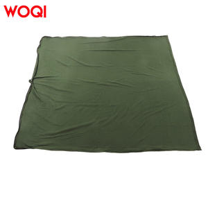 Sac de couchage en molleton de coton Woqi, type enveloppe, vert militaire, 0,5 kg, respirant, pour adultes, camping en plein air, randonnée - Product Image 2