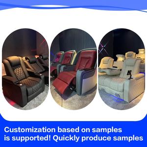 Canapé de cinéma à domicile en velours, mobilier de salle de cinéma pour villa, fauteuils inclinables électriques pour salle multimédia, sièges de cinéma, canapés fonctionnels - Product Image 6