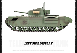 2024 MK7 1/16 RC réservoirs C2310 réservoir <span class=keywords><strong>télécommandé</strong></span> armée britannique Churchill <span class=keywords><strong>char</strong></span> de combat principal modèle métal pistes tout-terrain voiture jouets - Product Image 6