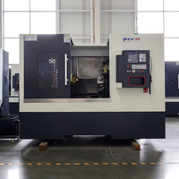 Torno CNC de Cama Inclinada de Alta Resistencia TCK46, Máquina de Torno CNC de 2 Ejes para Procesamiento de Metal y Acero Inoxidable