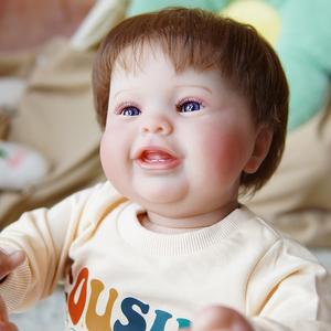 R & B nueva muñeca Reborn de silicona suave realista de 60cm y 24 pulgadas con piel de pintura 3D y vena Vascular hecha a mano regalo de cumpleaños para niña - Product Image 6