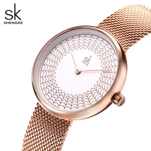 <span class=keywords><strong>Montre</strong></span> pour <span class=keywords><strong>femme</strong></span> Shengke, design unique, <span class=keywords><strong>montre</strong></span> pour <span class=keywords><strong>femme</strong></span> en <span class=keywords><strong>or</strong></span> rose, <span class=keywords><strong>montre</strong></span> à quartz de luxe, <span class=keywords><strong>montre</strong></span>-bracelet pour <span class=keywords><strong>femme</strong></span>, maille en acier, Relogio Feminino - Product Image 2