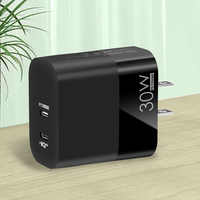 Chargeur mural double USB-C durable à charge rapide pour iPhone 17 Samsung S26, adaptateur secteur PD 3.0 pour ordinateur portable (US/EU/UK)