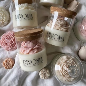 <span class=keywords><strong>Velas</strong></span> Aromáticas con Forma de Flor y Aroma a Rosa, Ambiente de Lujo, Regalo de San Valentín, Fragancia Personalizada - Product Image 1