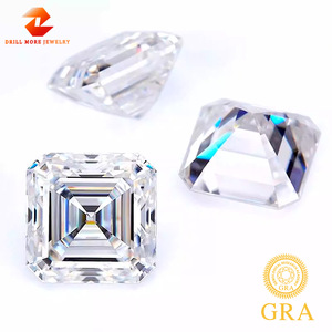 GRA Moissanite Asscher Cut D Color VVS Clarity Loose Stone For Jewelry Making - Product Image 5