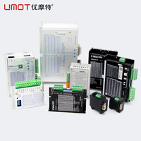 Driver Motor Stepper UML245R 24-70V DC 0.1-5A Modbus-RTU RS485 untuk Motor Stepper 2 Fasa 1.8 Derajat Nema 8 11 14 17 23 24 34