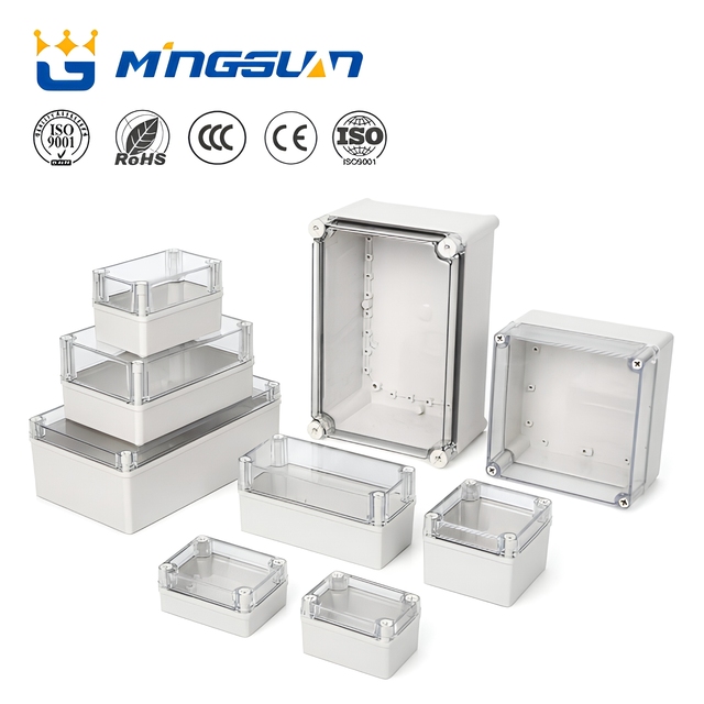 Outdoor IP67 sealed Heavy IK08 Abs Pc Waterproof Electrical Enclosure Rated Junction Box for Solar PV, IoT & Industrial Wiring