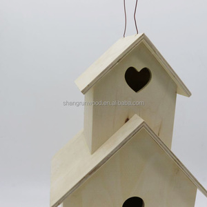 Novità progettata casa degli uccelli In legno per esterno In qualità durevole con finitura elegante In legno mangiatoia per uccelli per uccelli - Product Image 6