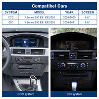 GPS de voiture Linux 10.25/12.3 pouces pour BMW série 3 E90 E91 E92 E93 2005-2011 Carplay Navigation HeadUnit lecteur multimédia