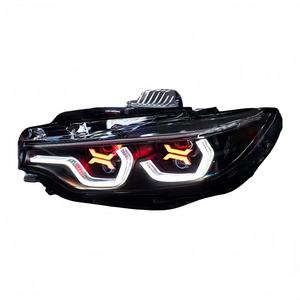 Cho M3 M4 F32 F36 F80 F82 tùy chỉnh sợi carbon đèn pha đèn chạy ban ngày với hiệu ứng đầy màu sắc XX đèn lớn - Product Image 5