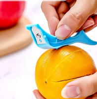 Creatieve duurzame roestvrijstalen meloen- en groenteschiller multifunctioneel slim fruit- en schilmesje keukenhulpje
