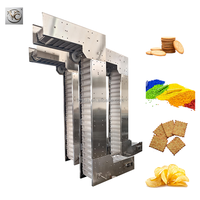 FKJX HDPE/Stahlband-Z-Eimerförderer FKZD-1.8L Modell 1,8-2m/s Geschwindigkeit Lebensmittelqualität für Popcorn