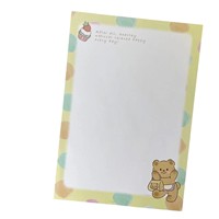 Cuaderno de fotos de dibujos animados B5 de oso de mantequilla, notas específicas para estudiantes, blocs de notas de aprendizaje