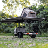 Ecocampor Nouvelle Conception Norme Australienne Remorque de Camping Tout-Terrain Mini Caravane pour Voyages en Famille à Vendre en Australie