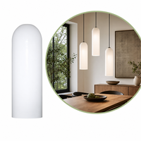 Abat-jour en verre opale dépoli pour suspension simple, idéal pour l'éclairage diffuse commercial et domestique