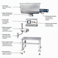 Machine de remplissage semi-automatique électrique sur pied à pompe à rotor servo, avec engrenage central pour huiles et boissons, haute précision HYRO-S10-UM-F